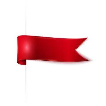 Red ribbon Stock Illustration
