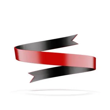 Red ribbon Stock-Illustration