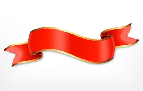 Red ribbon Stock Illustration