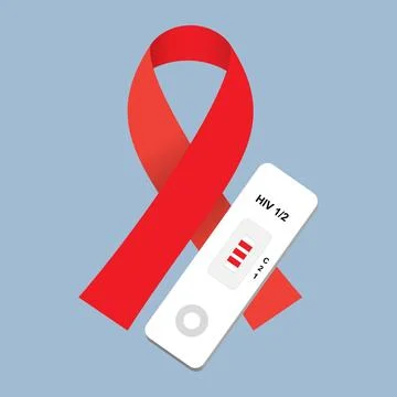 Red ribbon Stock Illustration
