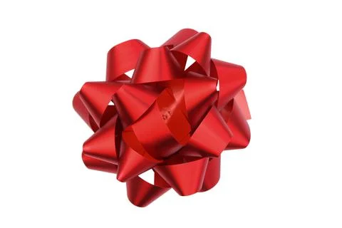 Red ribbon on isolated Stock Photos