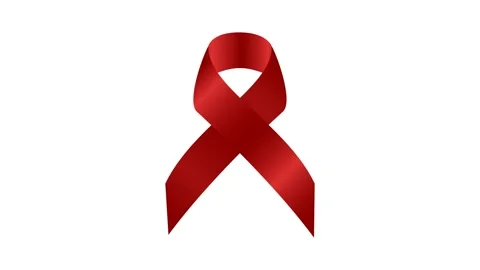 Red ribbon loop animation with soft lighting. Stock Footage 322906351