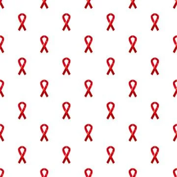 Red ribbon pattern 스톡 일러스트