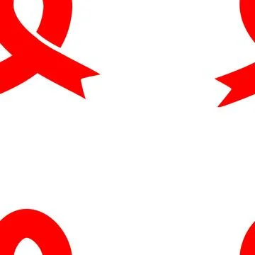 Red ribbon pattern Stock Illustration