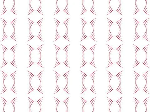 Red ribbon pattern white background Stock Illustration