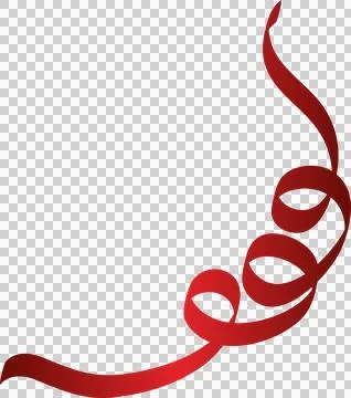 Red ribbon patterns, gift, valentines, birthday Illustrazione stock