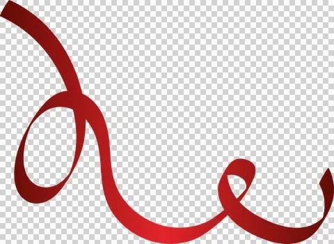 Red ribbon patterns, gift, valentines, birthday Stock Illustration
