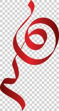 Red ribbon patterns, gift, valentines, birthday Illustrazione stock