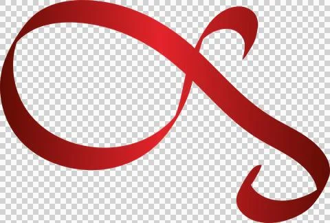 Red ribbon patterns, gift, valentines, birthday Illustrazione stock