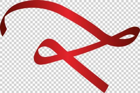 Red ribbon patterns, gift, valentines, birthday Stock Illustration