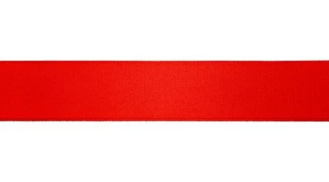 Red ribbon Foto stock