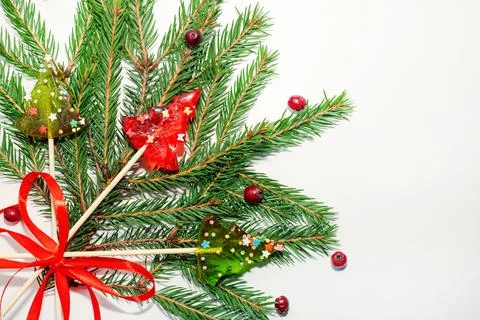 Red ribbon. Stock Photos