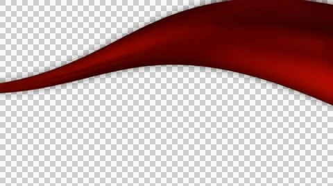 Red ribbon pulsing with alpha Stock Footage 53102989