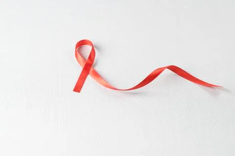 Red ribbon support_aids8329 Stock Photos