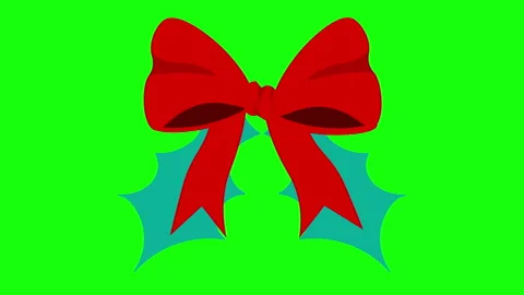 Red Ribbon Tie Leaf Stock Footage 260101409