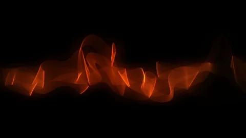 Red Ribbon Wavy Motion Stock Footage 88066371