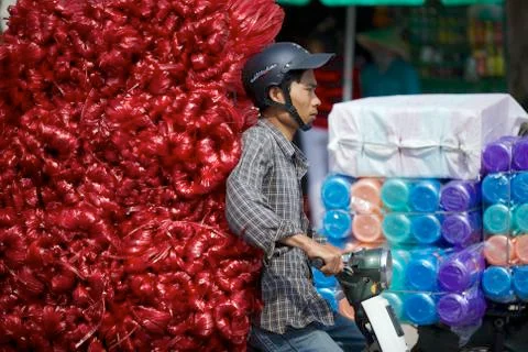 Red Ribbons Galore Stock Photos