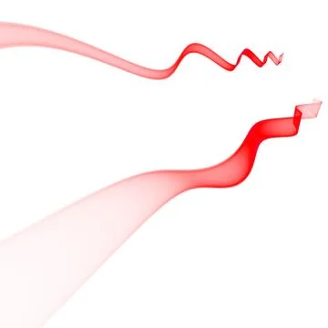 Red ribbons Stock Illustration