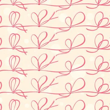Red ribbons Illustrazione stock
