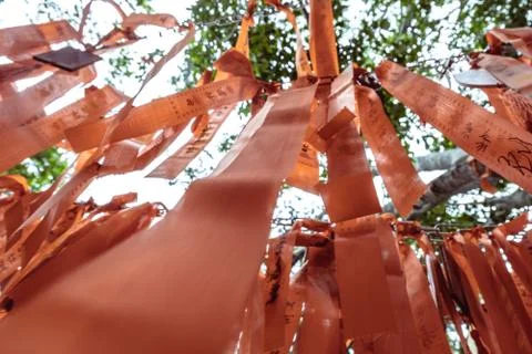 Red ribbons Stock Photos