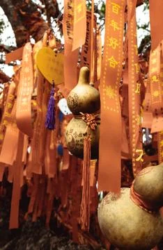 Red ribbons Stock Photos