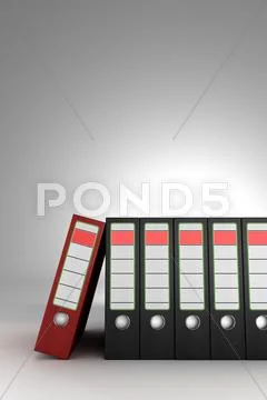 Red ring binder Stock Illustration