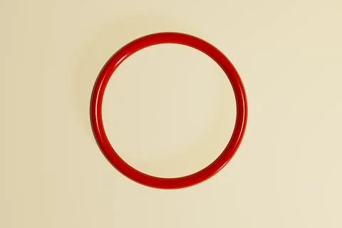 Red ring close-up Illustrazione stock
