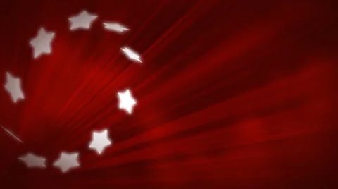 Red Ring of Stars 1080  background Stock Footage 50762980
