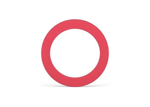 Red ring wide boundary with shadow rendering framework for presentation 3d .. 스톡 일러스트