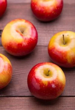 Red ripe apples Stock Photos