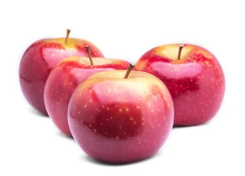 Red ripe apples Stock Photos