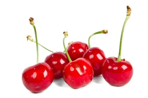 Red ripe cherries Stock Photos