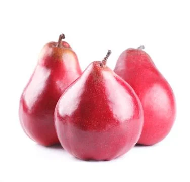 Red ripe pears Stock Photos