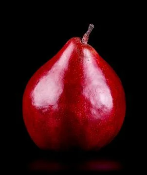Red ripe pears Stock Photos