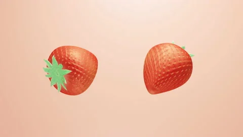Red ripe strawberries background Stock Footage 201606106