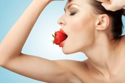 Red-ripe temptation. Stock Photos