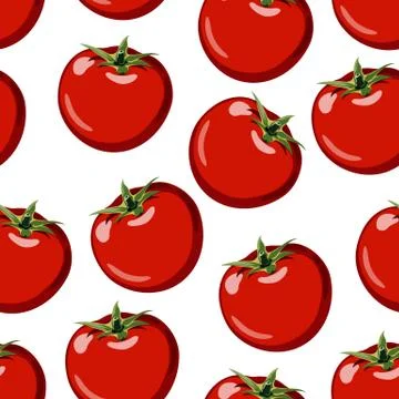 Red ripe tomato Stock Illustration