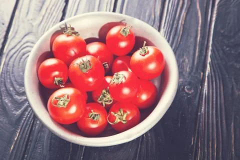 Red ripe tomatoes 스톡 사진