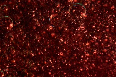Red rising bubbles in different sizes Stock Photos