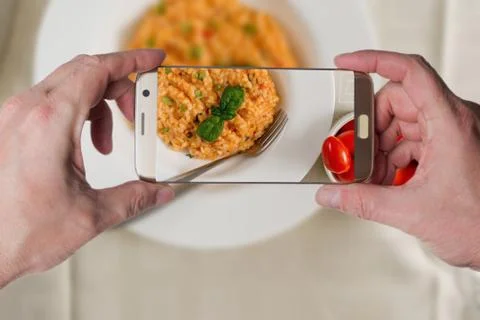 Red risotto Stock Photos