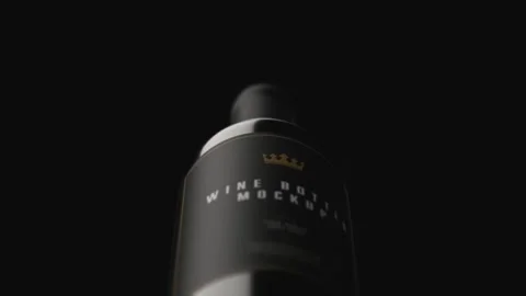 Red Ritual Wine Mockup After Effects stock