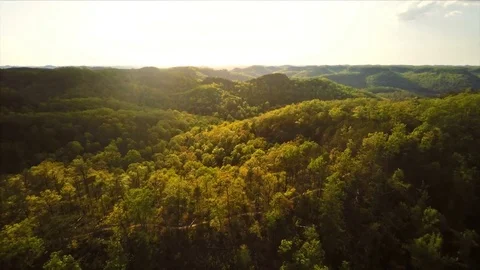 Red River Gorge sunset Video stock 79890448