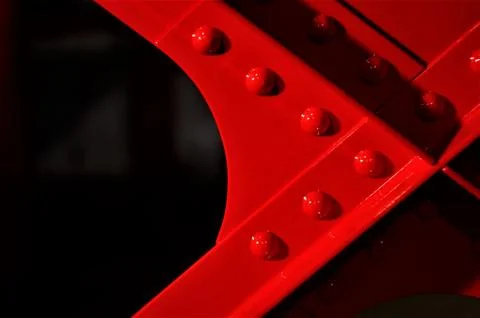 Red rivets Stock Photos