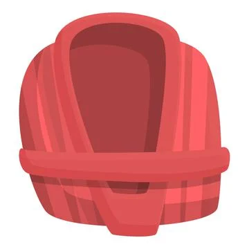 Red robe icon cartoon vector. Cloth fabric Stock Illustration