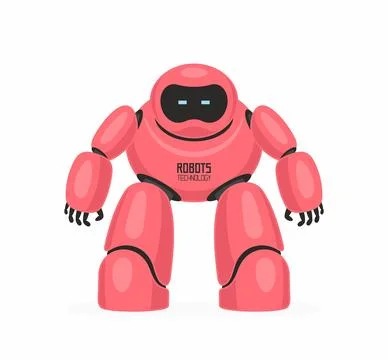 Red robot Stock Illustration