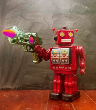 Red robot Stock Photos