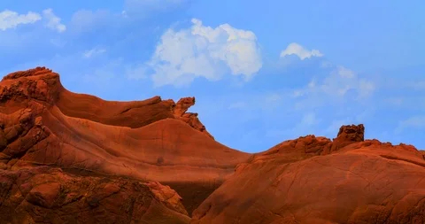 Red rock and blue sky Time lapse Stock Footage 101503257