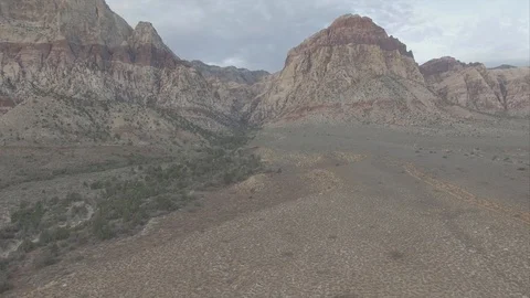 Red Rock Canyon 4 [Dolly In] [Long Take] Stock Footage