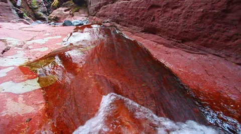 Red Rock Canyon of Canada Stock Footage 32326580