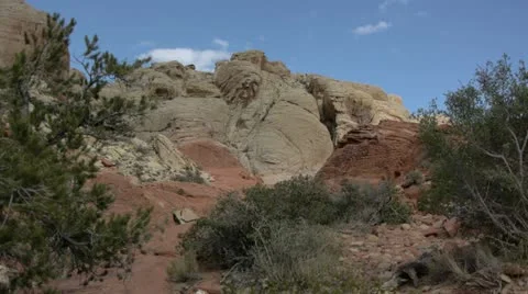 Red Rock Canyon mountain Stock Footage 10964951